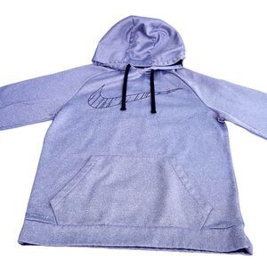 Nike gray black Swish Dri-fit  smooth hoodie